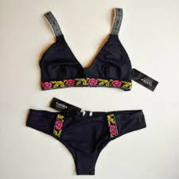 NWT Tavik deneuve embroidered floral bikini - Picture 7 of 7